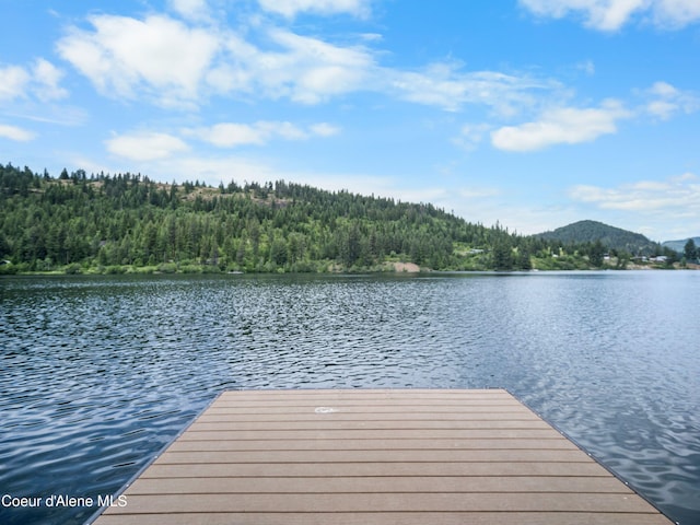26370 S Hinds Dr, Saint Maries, ID 83861 - dock with a water and mountain view and a forest view