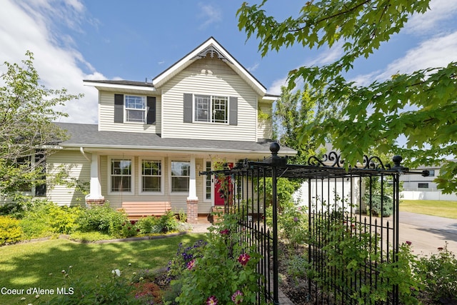 7260 N Courcelles Pkwy, Coeur Dalene, ID 83815 - view of front facade with a gate