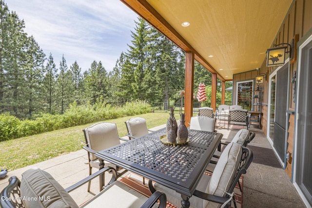 15964 N Songbird Ln, Rathdrum, ID 83858 - view of patio / terrace with outdoor dining space