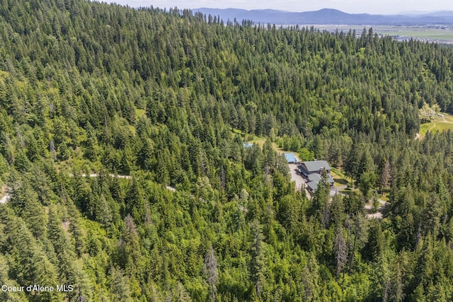 15964 N Songbird Ln, Rathdrum, ID 83858 - drone / aerial view of a forest and a mountainous background