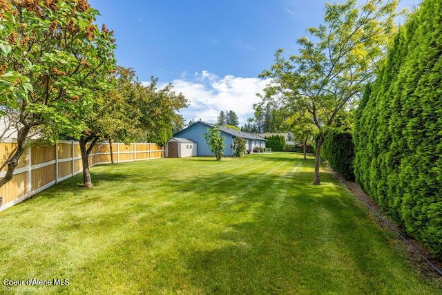 1555 W Benjamin Ave, Coeur Dalene, ID 83815 - fenced backyard with a shed