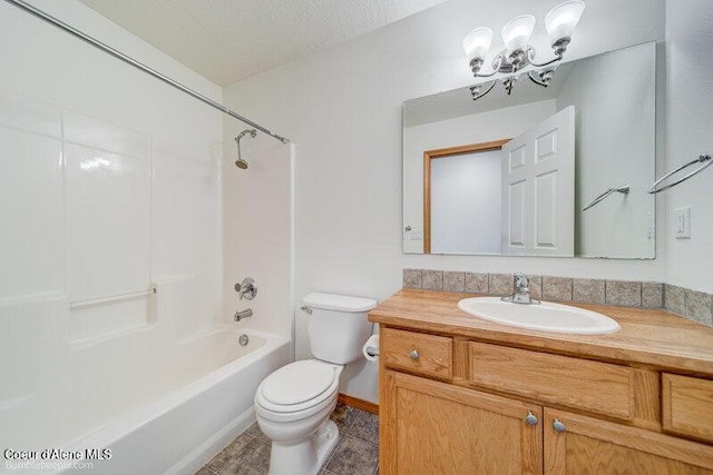 1555 W Benjamin Ave, Coeur Dalene, ID 83815 - full bath featuring vanity, shower / tub combination, and a chandelier
