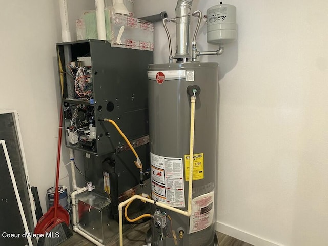 1412/1414 N 13th St, Coeur Dalene, ID 83814 - utilities with water heater and heating unit