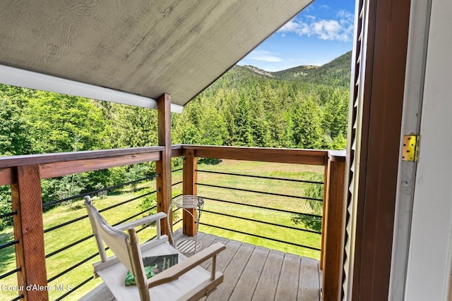 343 W Spring Creek Rd, Hope, ID 83836 - deck with a forest view