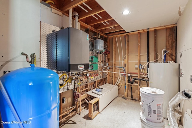 26277 N Chevrolane Way, Rathdrum, ID 83858 - utility room featuring water heater