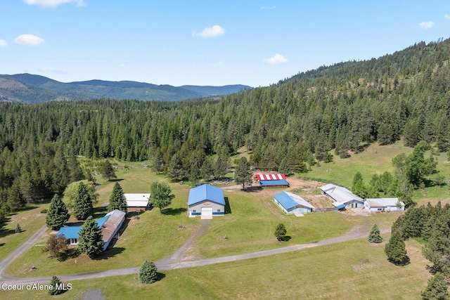26277 N Chevrolane Way, Rathdrum, ID 83858 - bird's eye view of a heavily wooded area and mountains