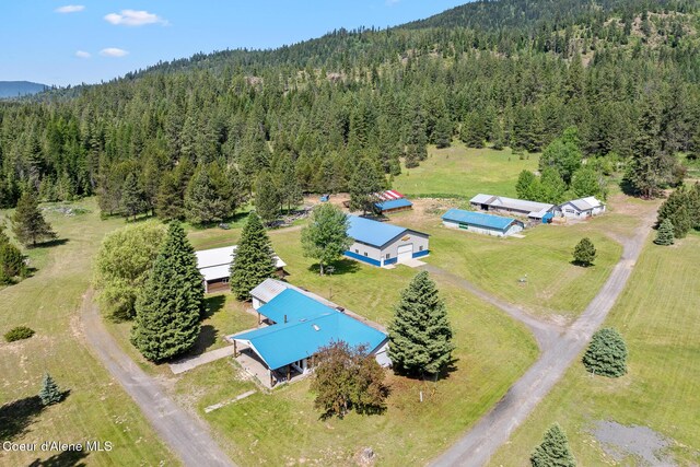 26277 N Chevrolane Way, Rathdrum, ID 83858 - aerial view of property and surrounding area with a forest