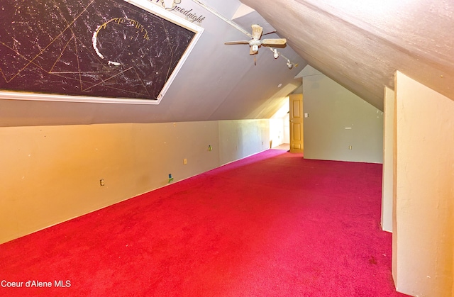 464 E Lincoln, Priest River, ID 83856 - bonus room with lofted ceiling, carpet, and a ceiling fan