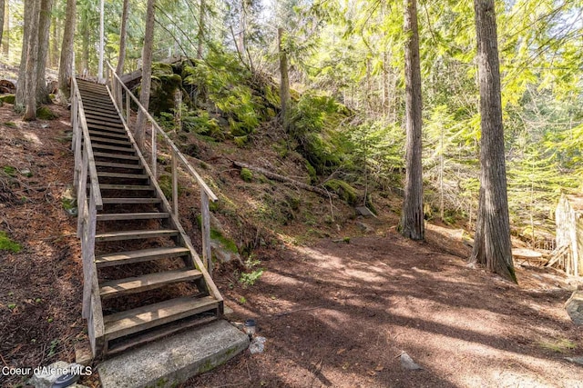 7771 W Channel Ln, Rathdrum, ID 83858 - view of yard with stairs