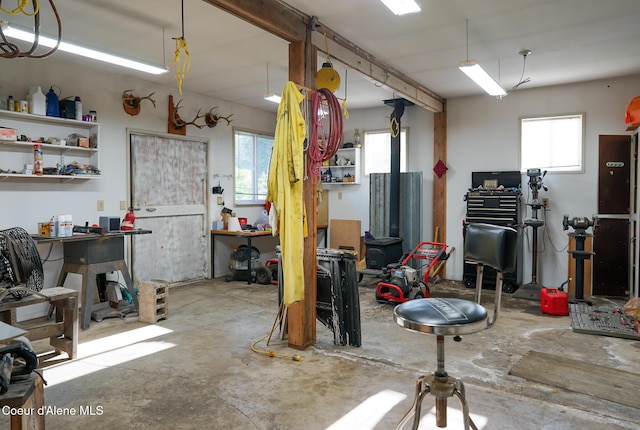 7672 W Carnie Rd, Coeur Dalene, ID 83814 - miscellaneous room featuring unfinished concrete flooring