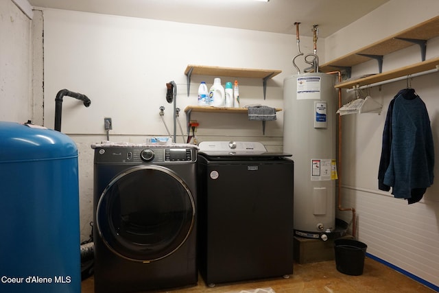 7672 W Carnie Rd, Coeur Dalene, ID 83814 - washroom with separate washer and dryer and electric water heater
