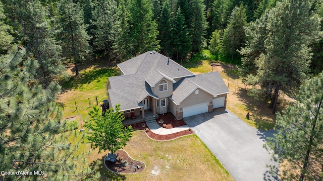 23216 E Morris Rd, Newman Lake, WA 99025 - view from above of property featuring a forest