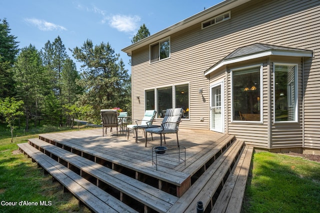 23216 E Morris Rd, Newman Lake, WA 99025 - view of wooden deck