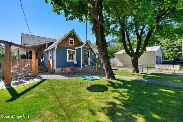 115 Fifth St, Osburn, ID 83849 - back of house with a patio area