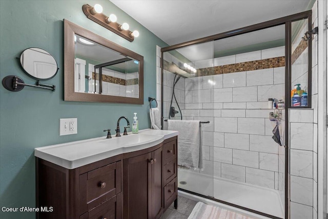 115 Fifth St, Osburn, ID 83849 - bathroom with a stall shower and vanity
