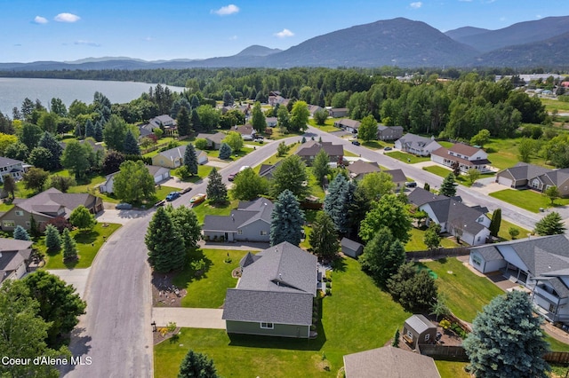 67 Spur Dr, Sandpoint, ID 83864 - aerial view of residential area featuring a water and mountain view