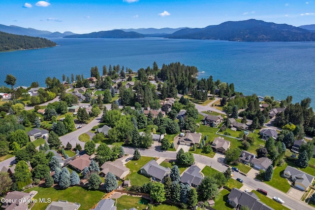 67 Spur Dr, Sandpoint, ID 83864 - aerial view of a water and mountain view