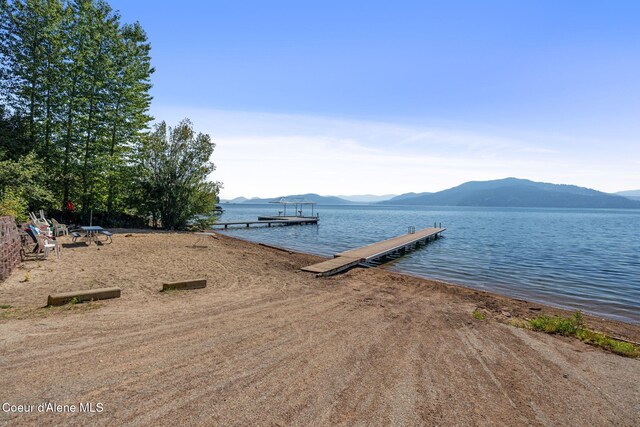 67 Spur Dr, Sandpoint, ID 83864 - dock area with a water and mountain view