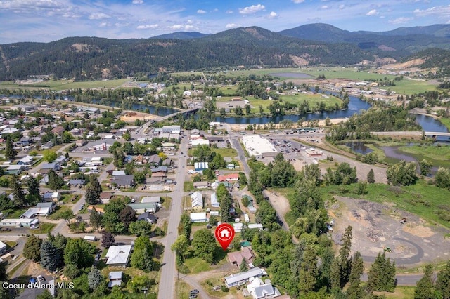 510 S 2nd St, Saint Maries, ID 83861 - aerial view of property's location with a water and mountain view
