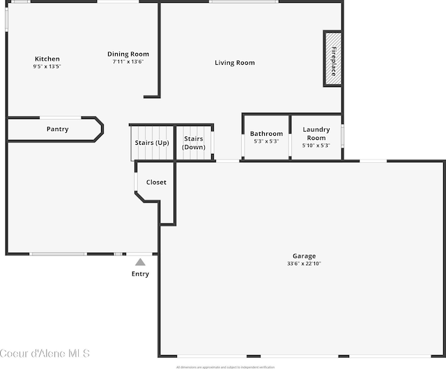 2867 W Tours Dr, Coeur Dalene, ID 83815 - view of home floor plan