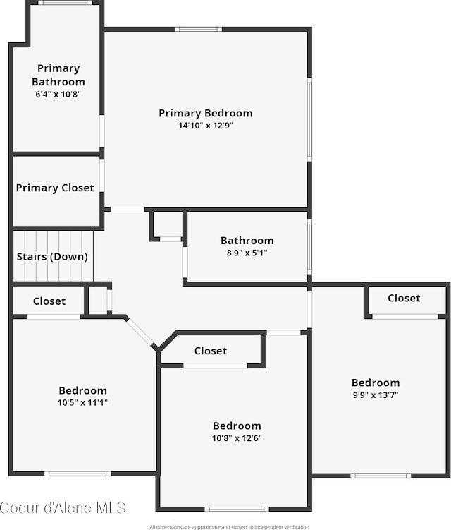 2867 W Tours Dr, Coeur Dalene, ID 83815 - view of floor plan / room layout