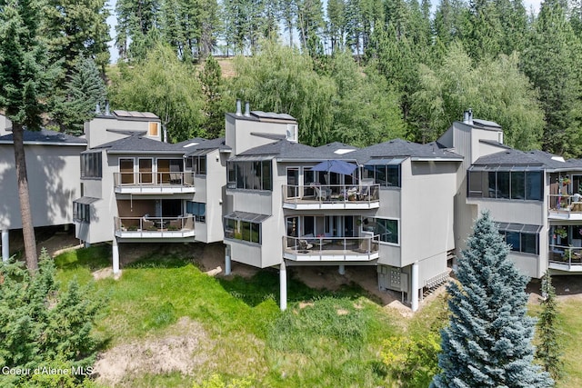 3574 E Tobler Rd # C16, Hayden, ID 83835 - rear view of house featuring a balcony