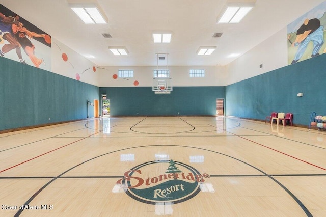 112 Holiday Loop Unit 838, Blanchard, ID 83804 - view of sport court featuring community basketball court