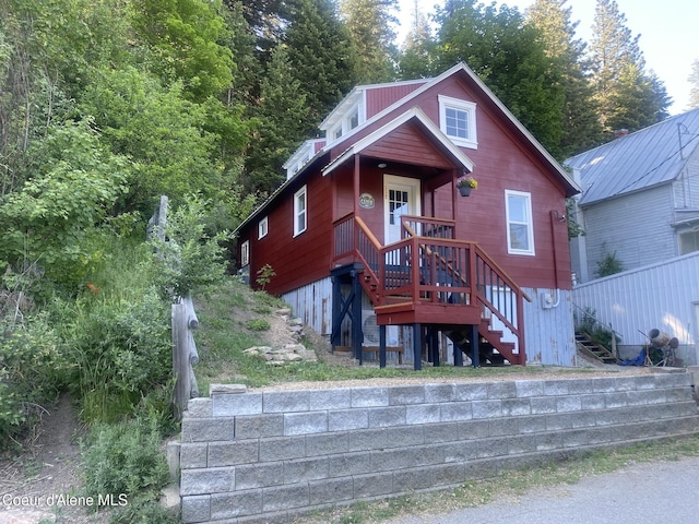 118 Faye St, Mullan, ID 83846 - view of front of home with stairs