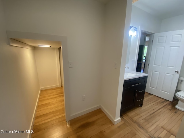 118 Faye St, Mullan, ID 83846 - hall with light wood-type flooring and a sink
