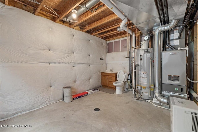 1748 W Durham Dr, Coeur Dalene, ID 83815 - unfinished below grade area with gas water heater