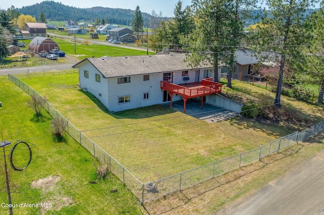 1364 C St, Plummer, ID 83851 - aerial view of property and surrounding area with a mountainous background