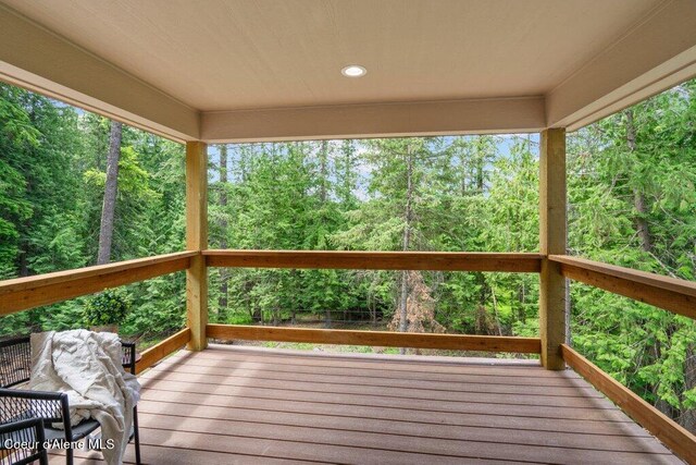 122 Cottonwood Dr, Sagle, ID 83860 - view of wooden deck