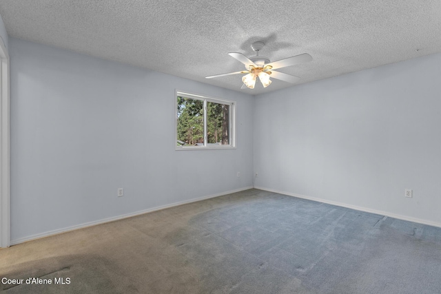 221 S Ridgewood Dr, Post Falls, ID 83854 - carpeted empty room featuring ceiling fan and a textured ceiling