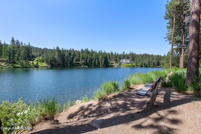 221 S Ridgewood Dr, Post Falls, ID 83854 - water view with a heavily wooded area