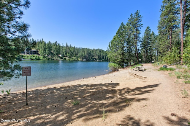 221 S Ridgewood Dr, Post Falls, ID 83854 - water view with a forest