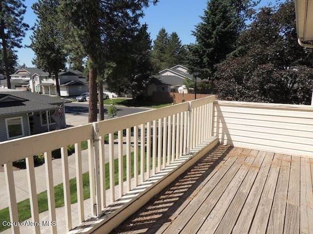 3696 N Steven Pl, Coeur Dalene, ID 83815 - wooden terrace featuring a residential view