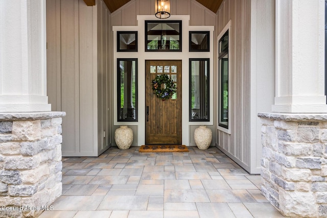 6767 S Renaissance Way, Coeur Dalene, ID 83814 - view of exterior entry featuring stone siding