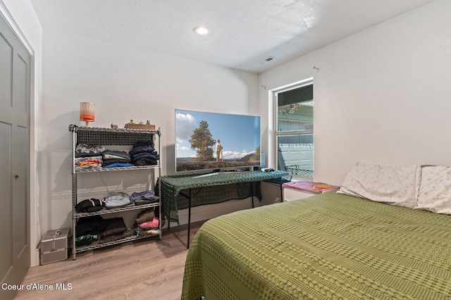 84 E Cabinet Wagon Rd, Clark Fork, ID 83811 - bedroom with wood finished floors and recessed lighting