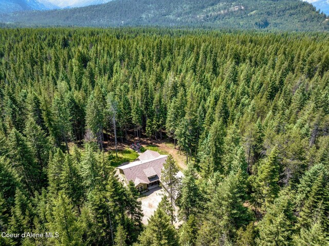 84 E Cabinet Wagon Rd, Clark Fork, ID 83811 - view from above of property with a forest