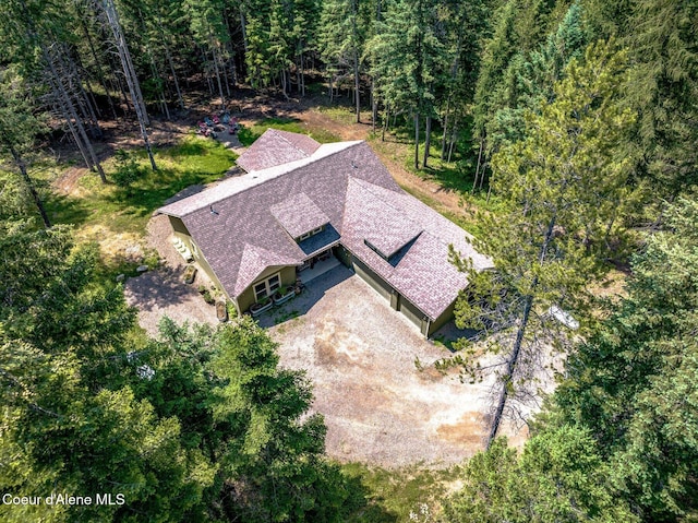 84 E Cabinet Wagon Rd, Clark Fork, ID 83811 - view from above of property with a forest