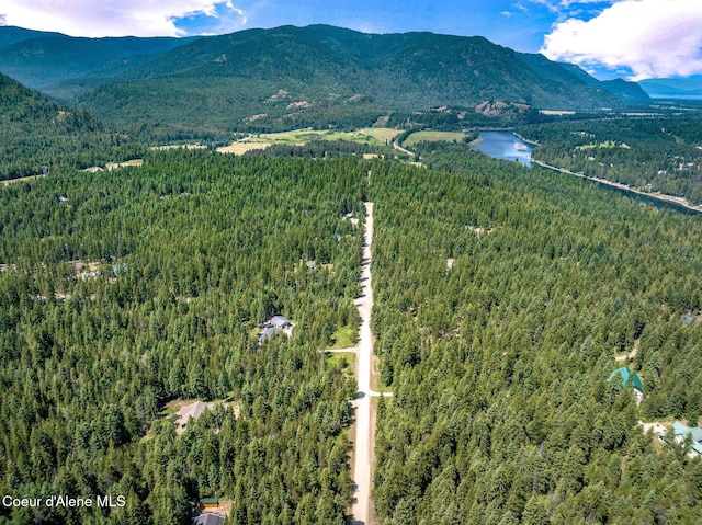 84 E Cabinet Wagon Rd, Clark Fork, ID 83811 - drone / aerial view of a forest and a mountainous background