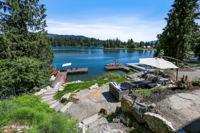 115 W Lakeview Blvd, Priest River, ID 83856 - dock area with a forest view and a water view