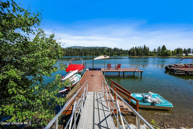 115 W Lakeview Blvd, Priest River, ID 83856 - dock featuring a water view and a view of trees