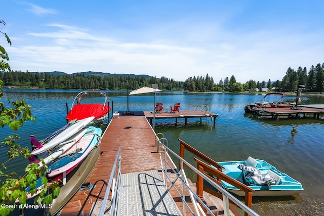 115 W Lakeview Blvd, Priest River, ID 83856 - dock area featuring a wooded view and a water view
