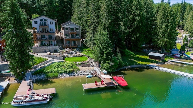 115 W Lakeview Blvd, Priest River, ID 83856 - view from above of property featuring a nearby body of water