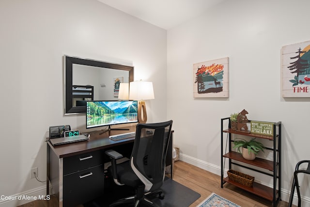 3889 E Avery Ln, Coeur Dalene, ID 83814 - office with wood finished floors and baseboards