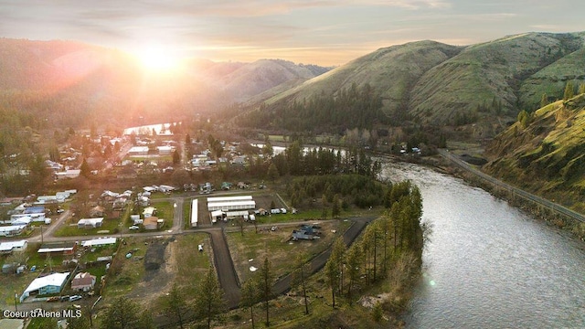 716 Raeder St, Kooskia, ID 83539 - aerial view at dusk of a mountain view