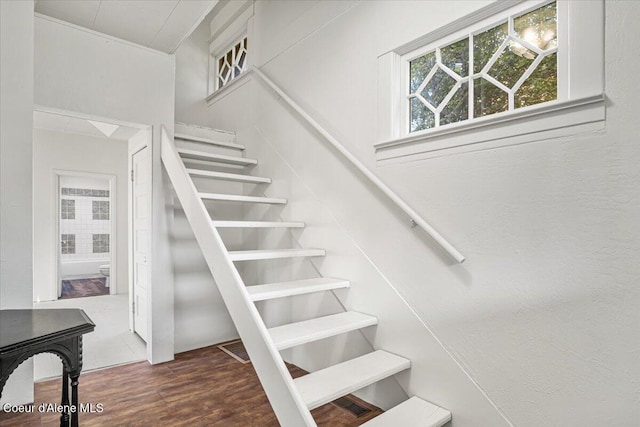 928 N 7th St, Coeur Dalene, ID 83814 - staircase with wood finished floors