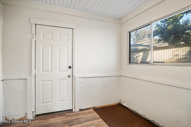 928 N 7th St, Coeur Dalene, ID 83814 - spare room with dark wood-type flooring and wood ceiling
