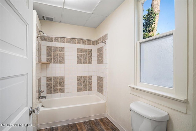 928 N 7th St, Coeur Dalene, ID 83814 - bathroom with wood finished floors and shower / tub combination